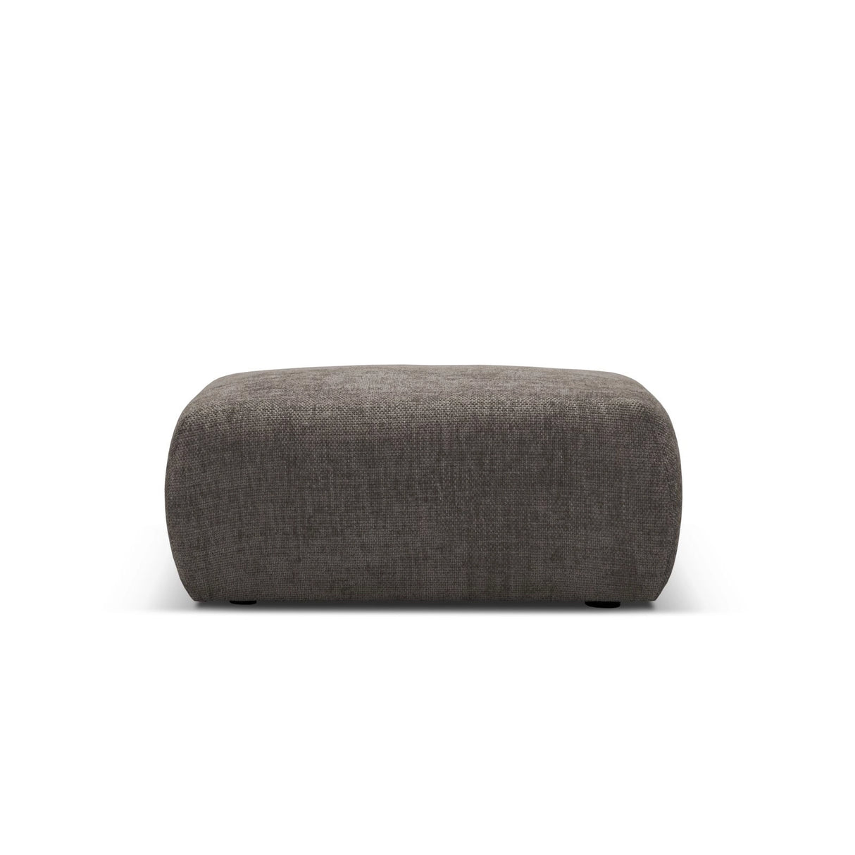 Matera Pouf aus Chenille in Grau (Haga 16), 86x68x40 cm von Cosmopolitan Design – Bild 3
