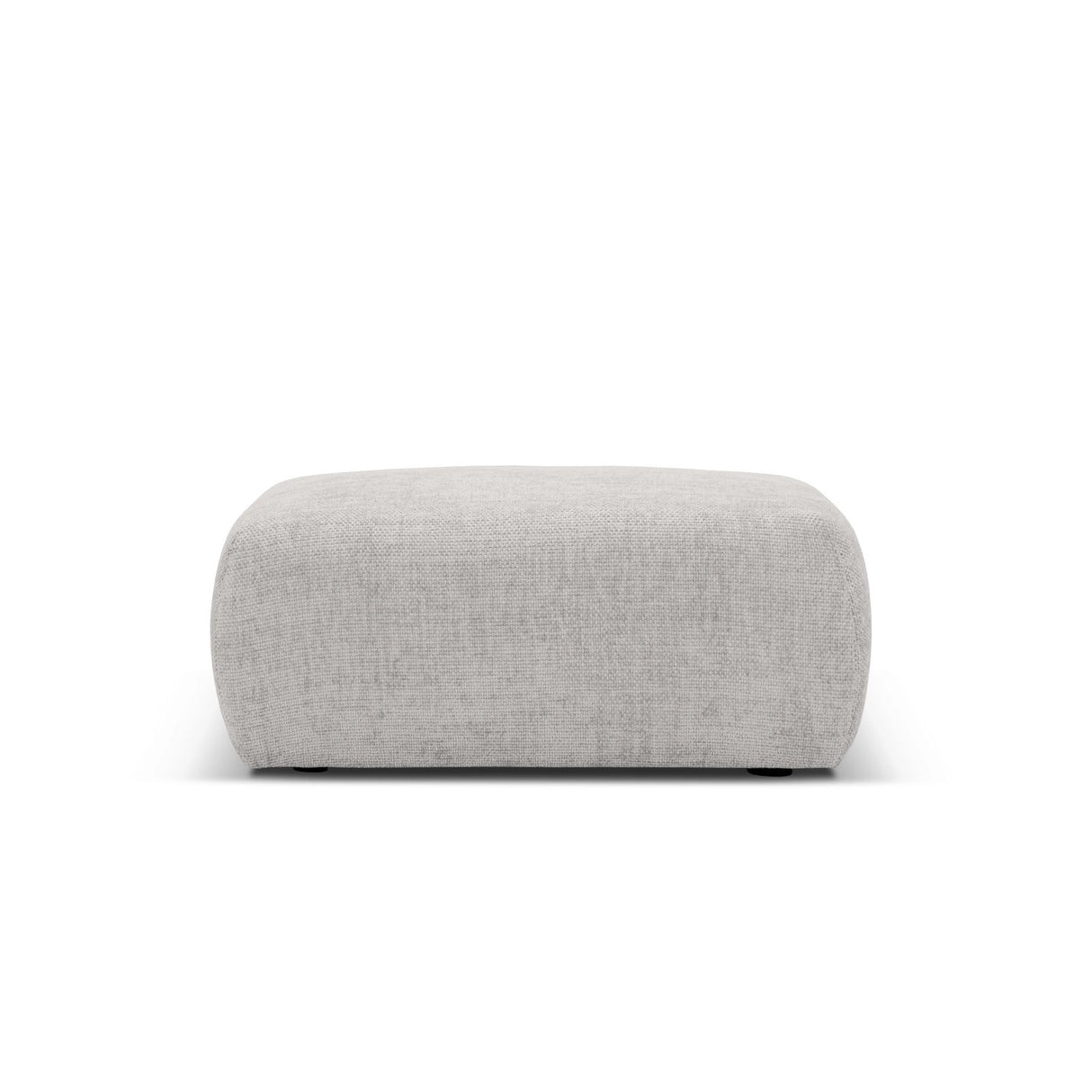 Matera Pouf aus Chenille in Hellgrau (Haga 06), 86x68x40 cm von Cosmopolitan Design – Bild 3