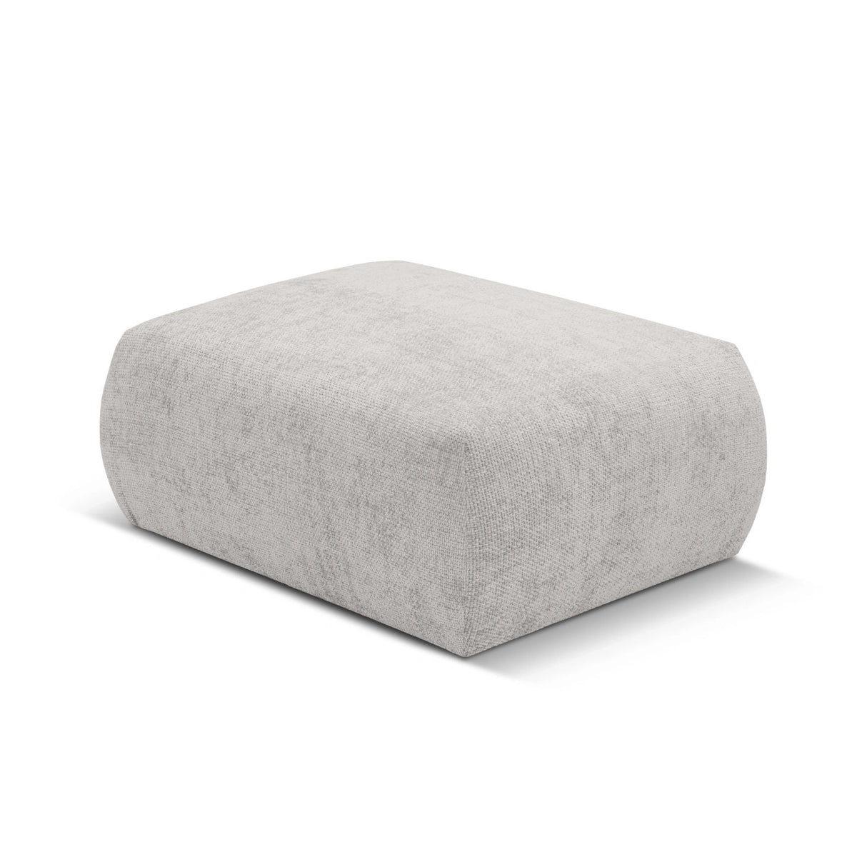 Matera Pouf aus Chenille in Hellgrau (Haga 06), 86x68x40 cm von Cosmopolitan Design – Bild 4