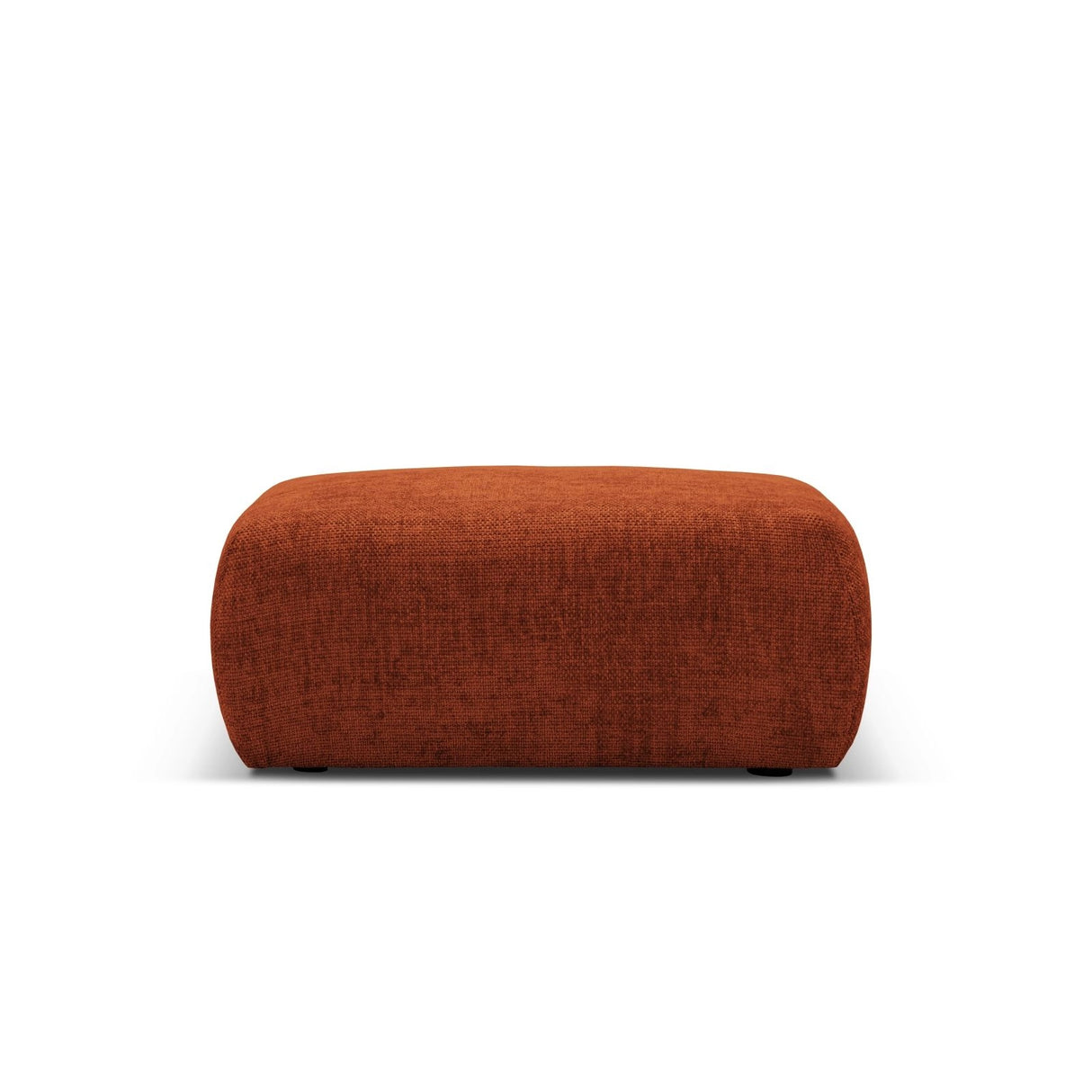 Matera Pouf aus Chenille in Terrakotta (Haga 44), 86x68x40 cm von Cosmopolitan Design – Bild 3