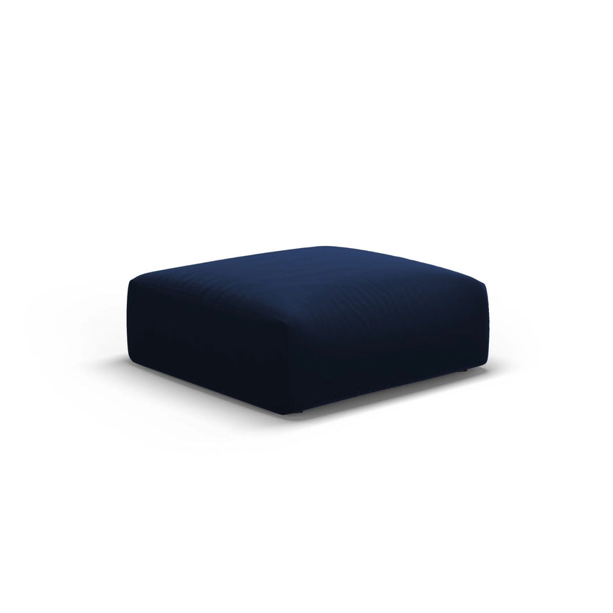 Matera Pouf aus Samt in Königsblau (Salvador 5), 100x80x36 cm von Cosmopolitan Design – Bild 1