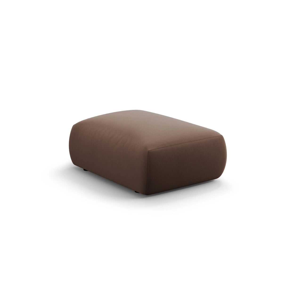 Matera Pouf aus Samt in Schokolade (Salvador 4), 86x68x40 cm von Cosmopolitan Design – Bild 5