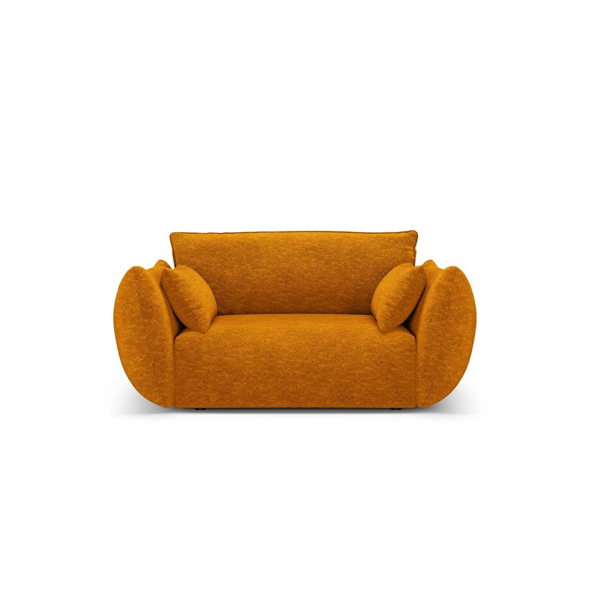 Matera Sessel aus Chenille in Gelb (Haga 68), 128x110x85 cm von Cosmopolitan Design – Bild 1