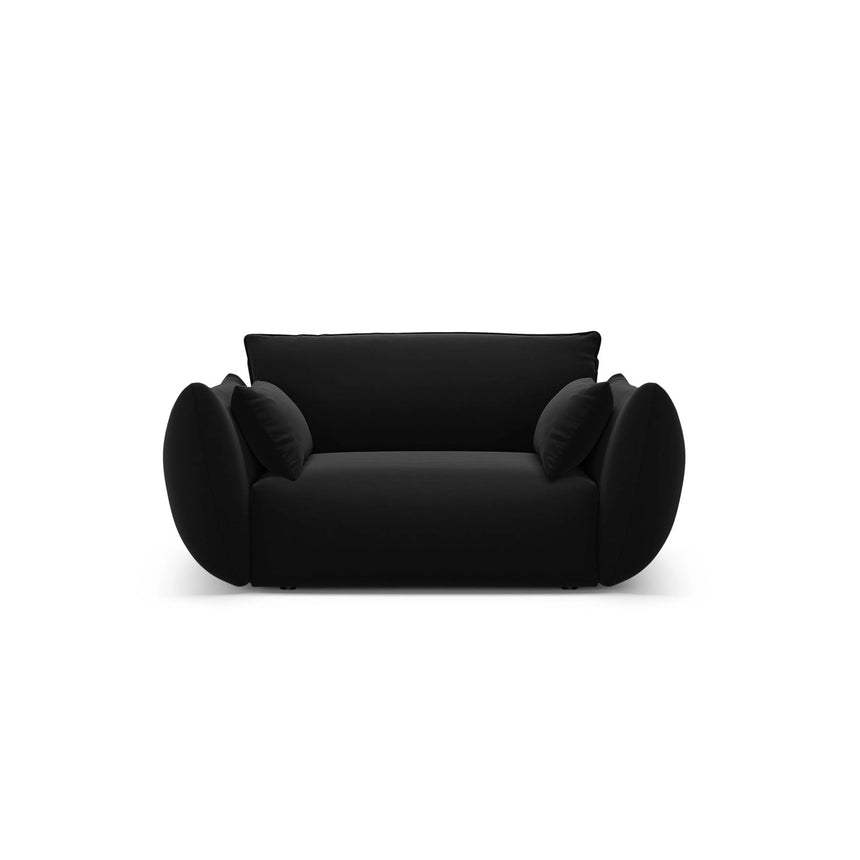 Matera Sessel aus Samt in Schwarz (Salvador 19), 128x110x85 cm von Cosmopolitan Design – Bild 1