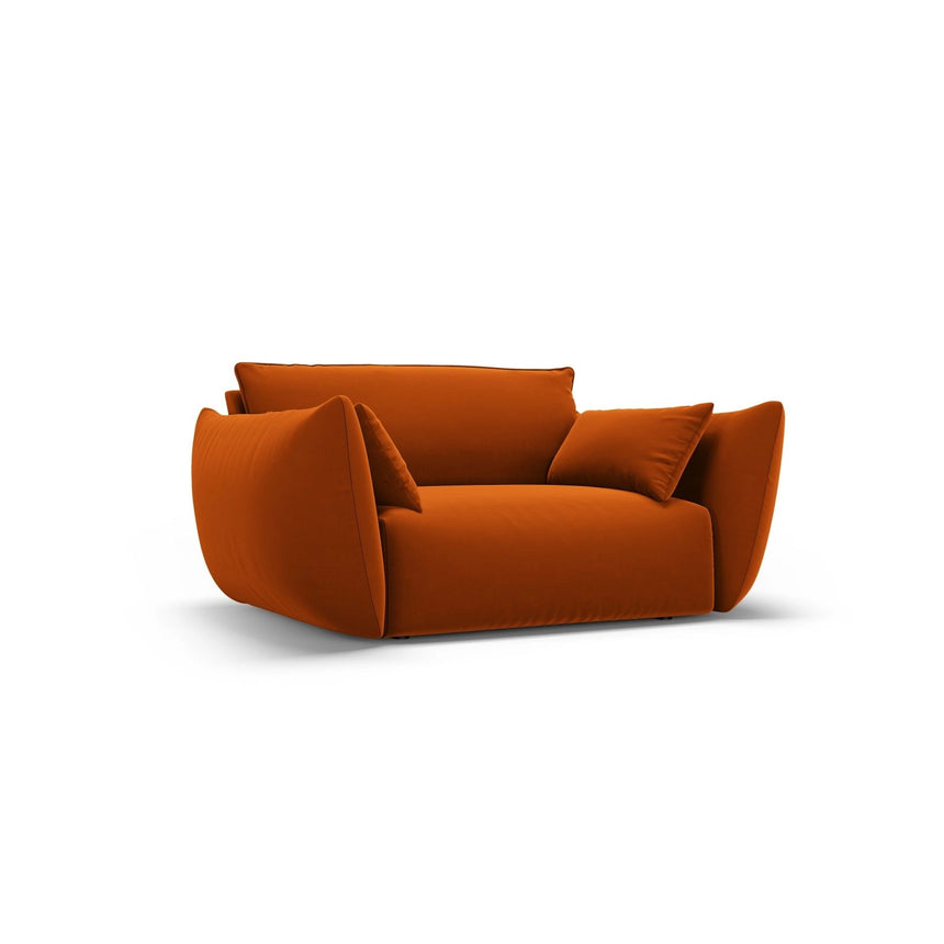Matera Sessel aus Samt in Terrakotta (Salvador 14), 128x110x85 cm von Cosmopolitan Design – Bild 3