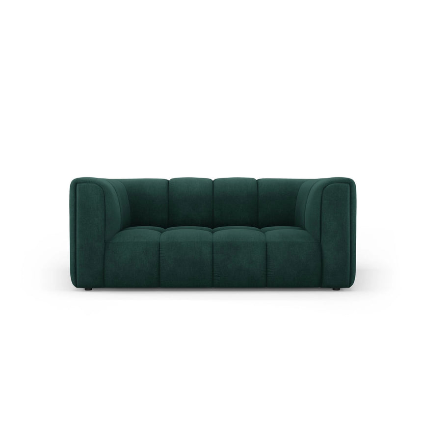 Moritz 2-Sitzer Sofa aus Chenille in Flaschengrün (Rebel 16), 166x96 cm von Cosmopolitan Design – Bild 1