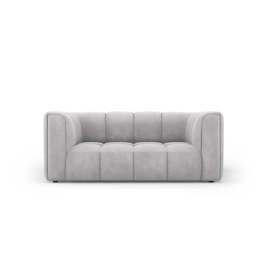 Moritz 2-Sitzer Sofa aus Chenille in Hellgrau (Rebel 5), 166x96 cm von Cosmopolitan Design – Bild 1