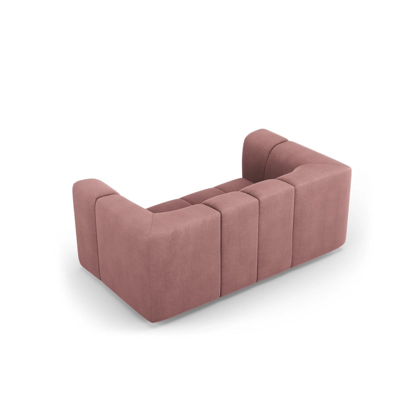 Moritz 2-Sitzer Sofa aus Chenille in Rosa (Rebel 7), 166x96 cm von Cosmopolitan Design – Bild 3