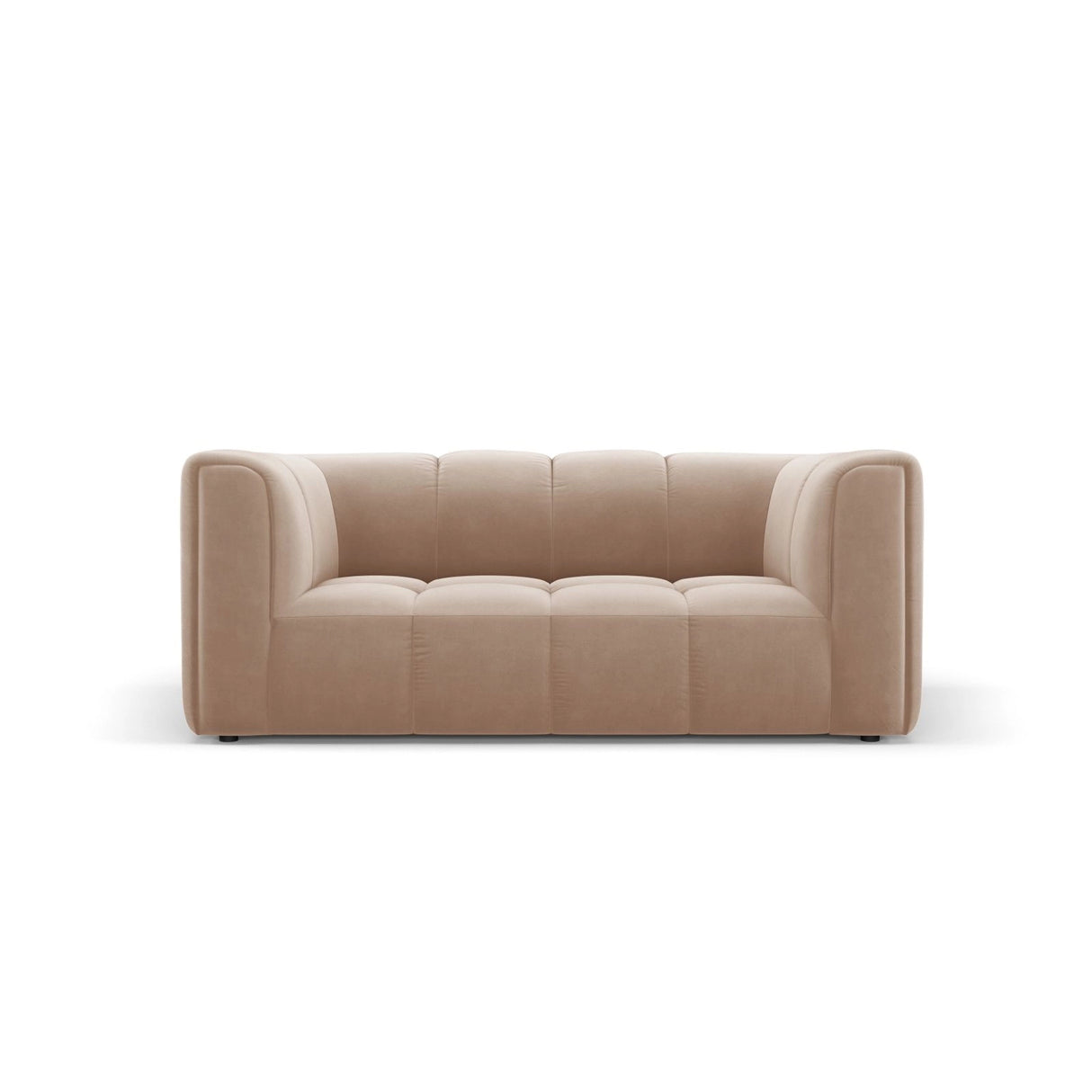 Moritz 2-Sitzer Sofa aus Samt in Beige (Bluvel 28), 166x96 cm von Cosmopolitan Design – Bild 1