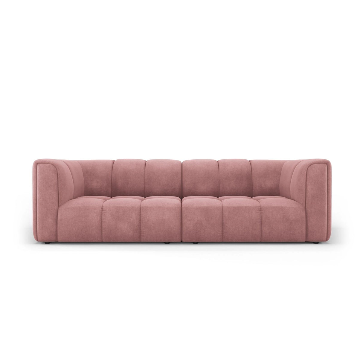 Moritz 3-Sitzer Sofa aus Chenille in Rosa (Rebel 7), 226x96x70 cm von Cosmopolitan Design – Bild 1