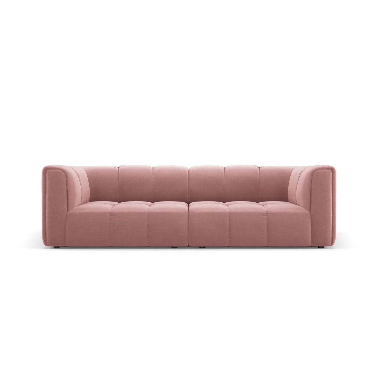 Moritz 3-Sitzer Sofa aus Samt in Rosa (Bluvel 52), 226x96x70 cm von Cosmopolitan Design – Bild 1