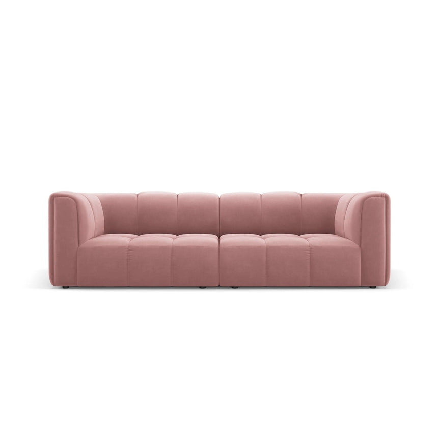 Moritz 3-Sitzer Sofa aus Samt in Rosa (Bluvel 52), 226x96x70 cm von Cosmopolitan Design – Bild 1