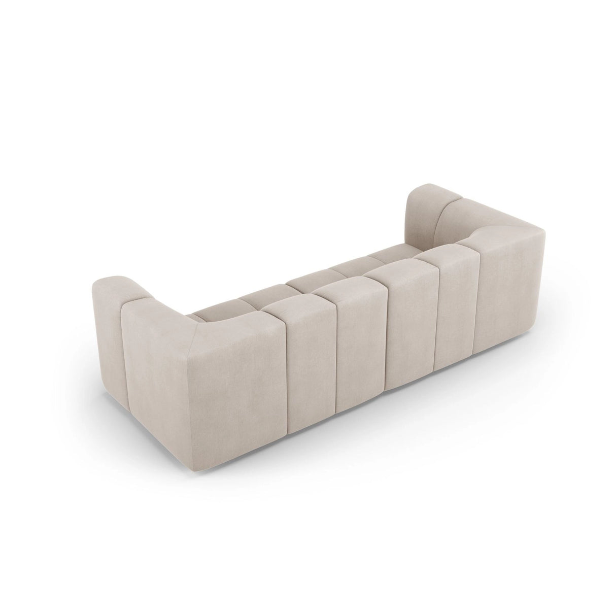 Moritz 3-Sitzer Sofa aus Samt oder Chenille, 226x96x70 cm von Cosmopolitan Design – Bild 3