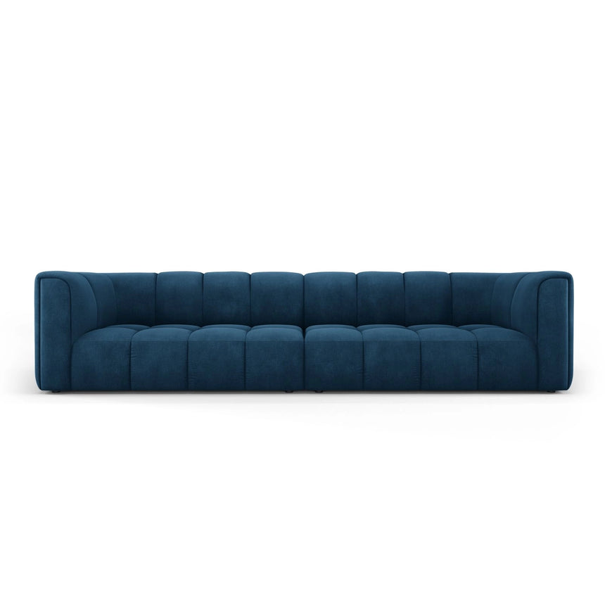 Moritz 4-Sitzer Sofa aus Chenille in Königsblau (Rebel 12), 286x96x70 cm von Cosmopolitan Design – Bild 1