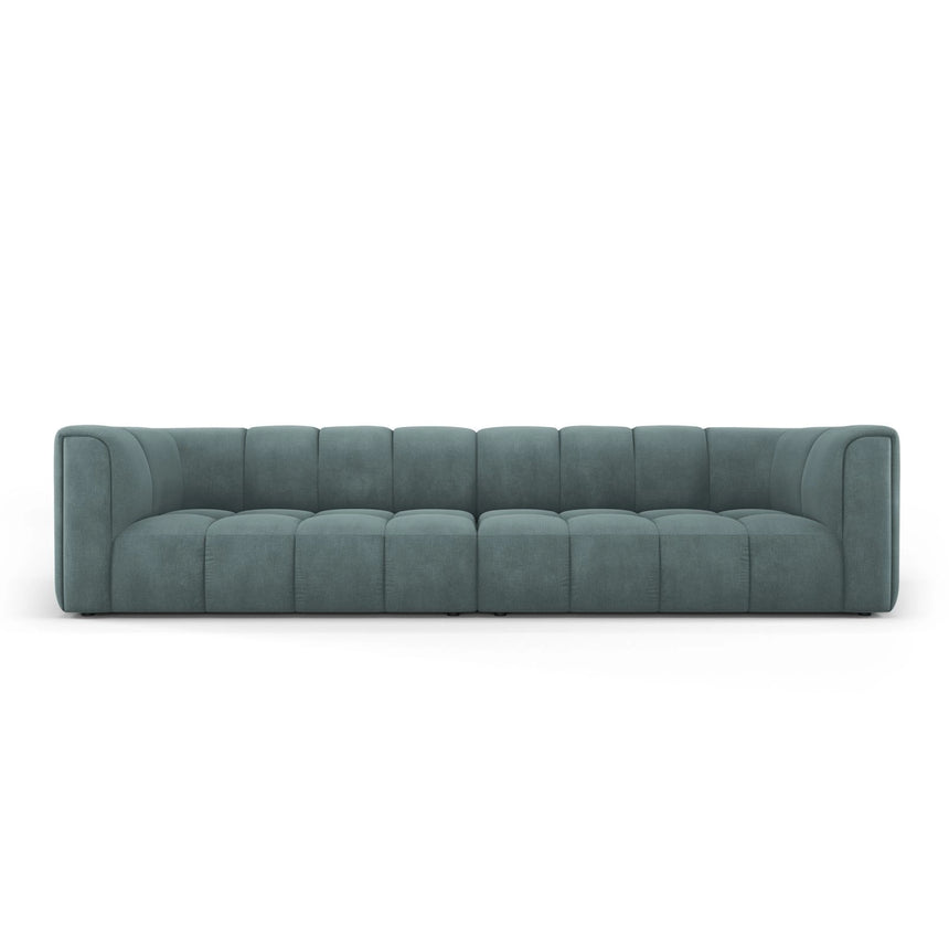 Moritz 4-Sitzer Sofa aus Chenille in Seegrün (Rebel 13), 286x96x70 cm von Cosmopolitan Design – Bild 1