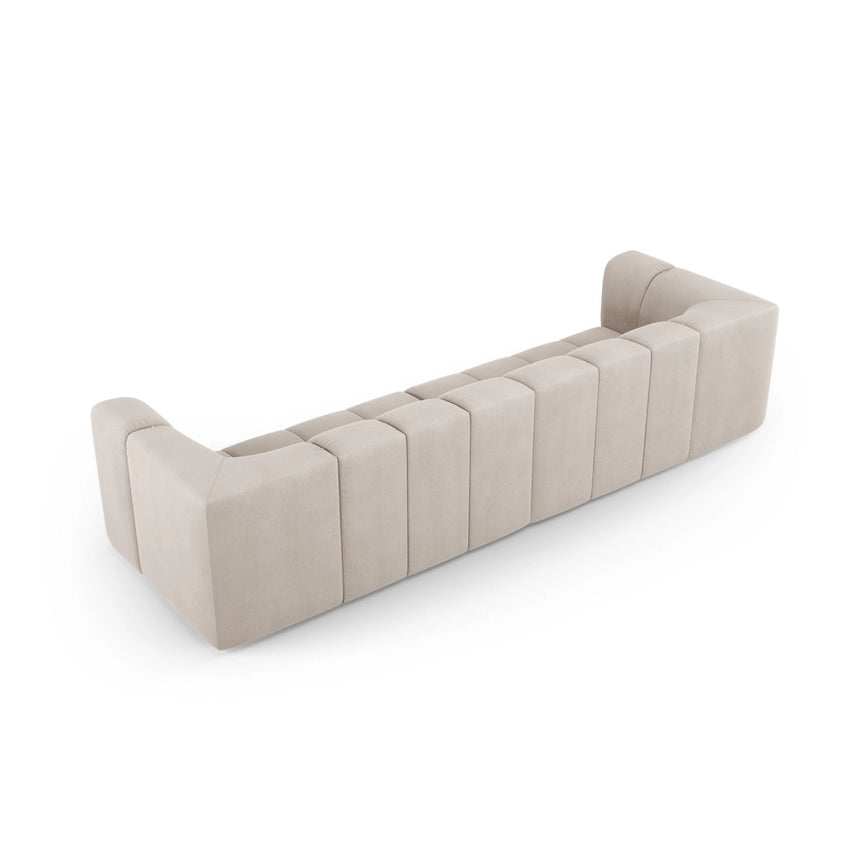 Moritz 4-Sitzer Sofa aus Samt oder Chenille, 286x96x70 cm von Cosmopolitan Design – Bild 3
