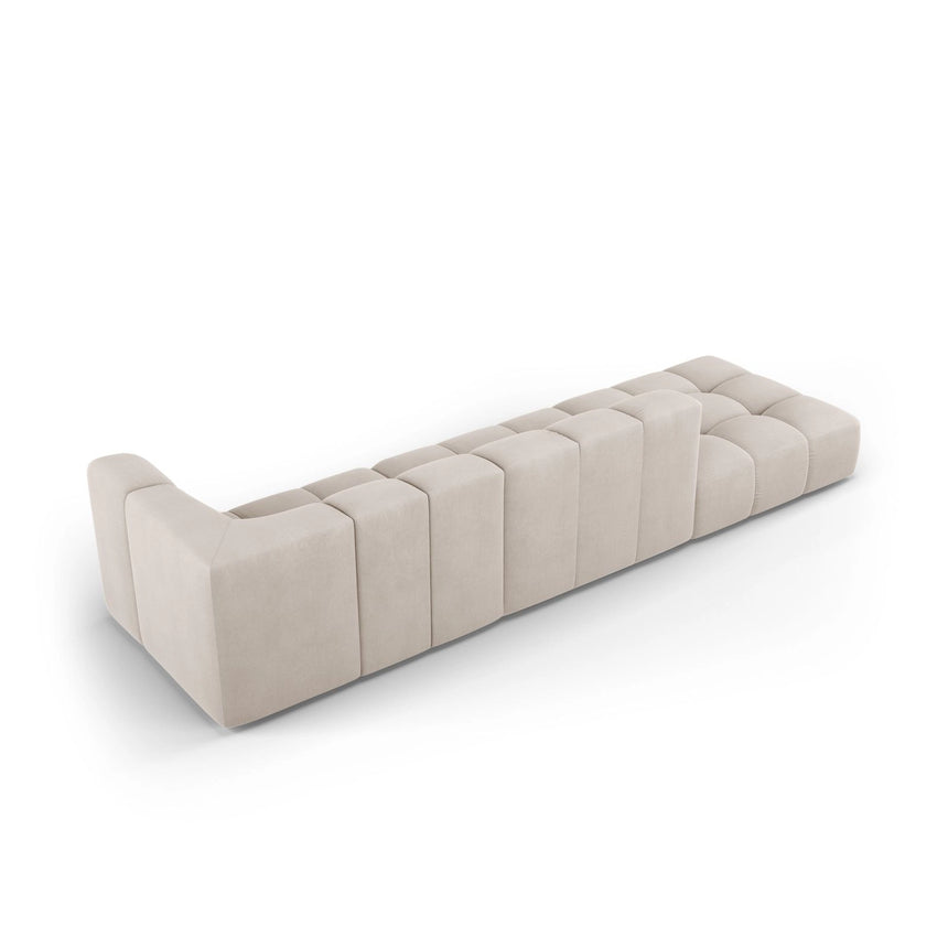 Moritz Modulares 4-Sitzer Sofa, Linke Seite, aus Samt oder Chenille, 293x96 cm von Cosmopolitan Design – Bild 3
