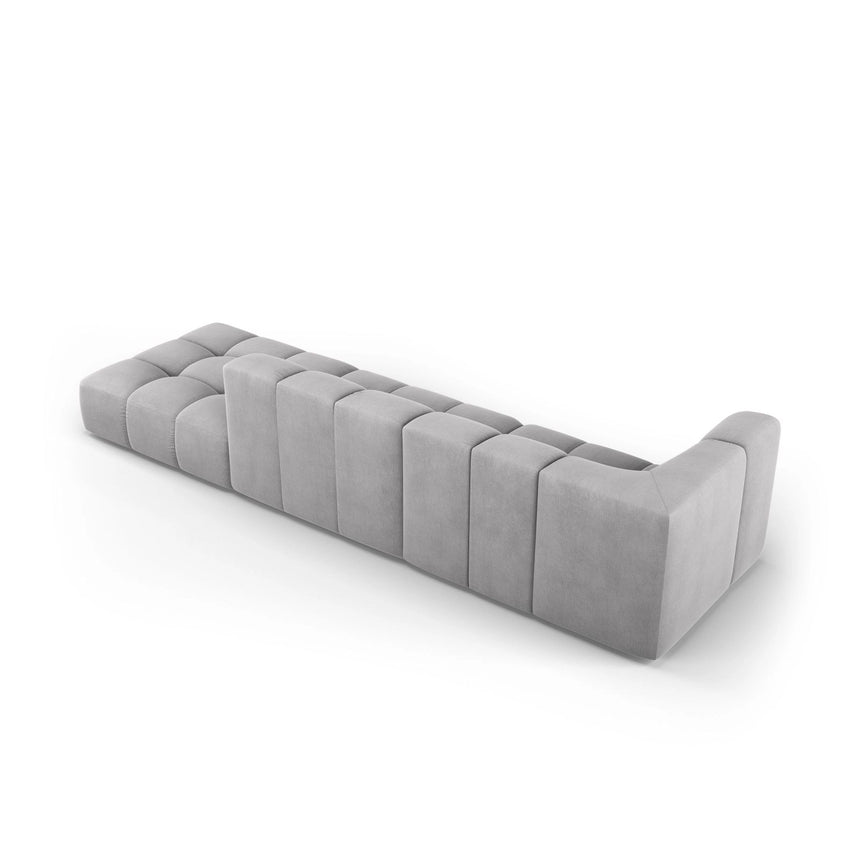 Moritz Modulares 4-Sitzer Sofa, Rechte Seite, aus Chenille in Hellgrau (Rebel 5), 293x96 cm von Cosmopolitan Design – Bild 3
