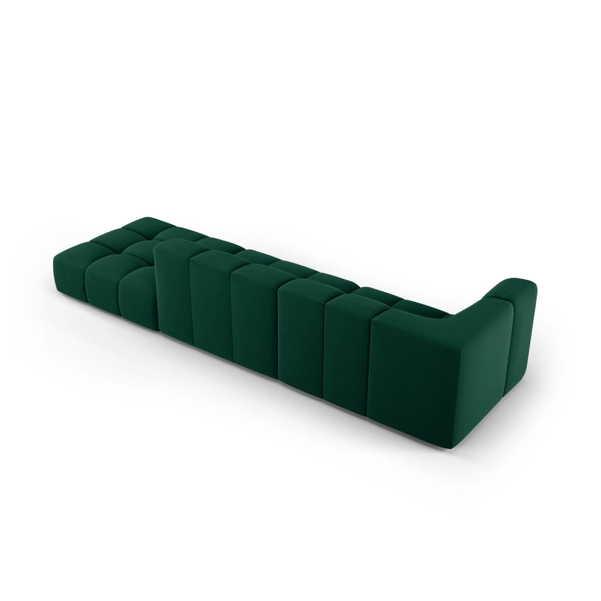 Moritz Modulares 4-Sitzer Sofa, Rechte Seite, aus Samt in Flaschengrün (Bluvel 78), 293x96 cm von Cosmopolitan Design – Bild 3