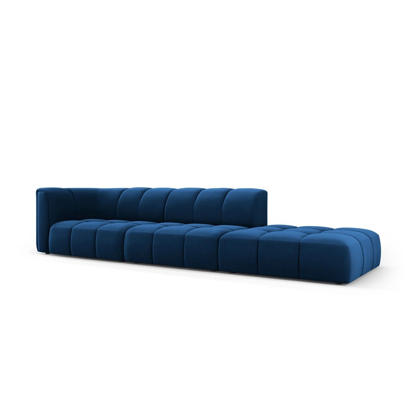 Moritz Modulares 4-Sitzer Sofa, Rechte Seite, aus Samt in Königsblau (Bluvel 86), 293x96 cm von Cosmopolitan Design – Bild 2