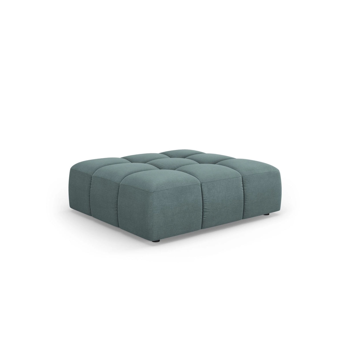 Moritz Pouf aus Chenille in Seegrün (Rebel 13), 96x96x38 cm von Cosmopolitan Design – Bild 1