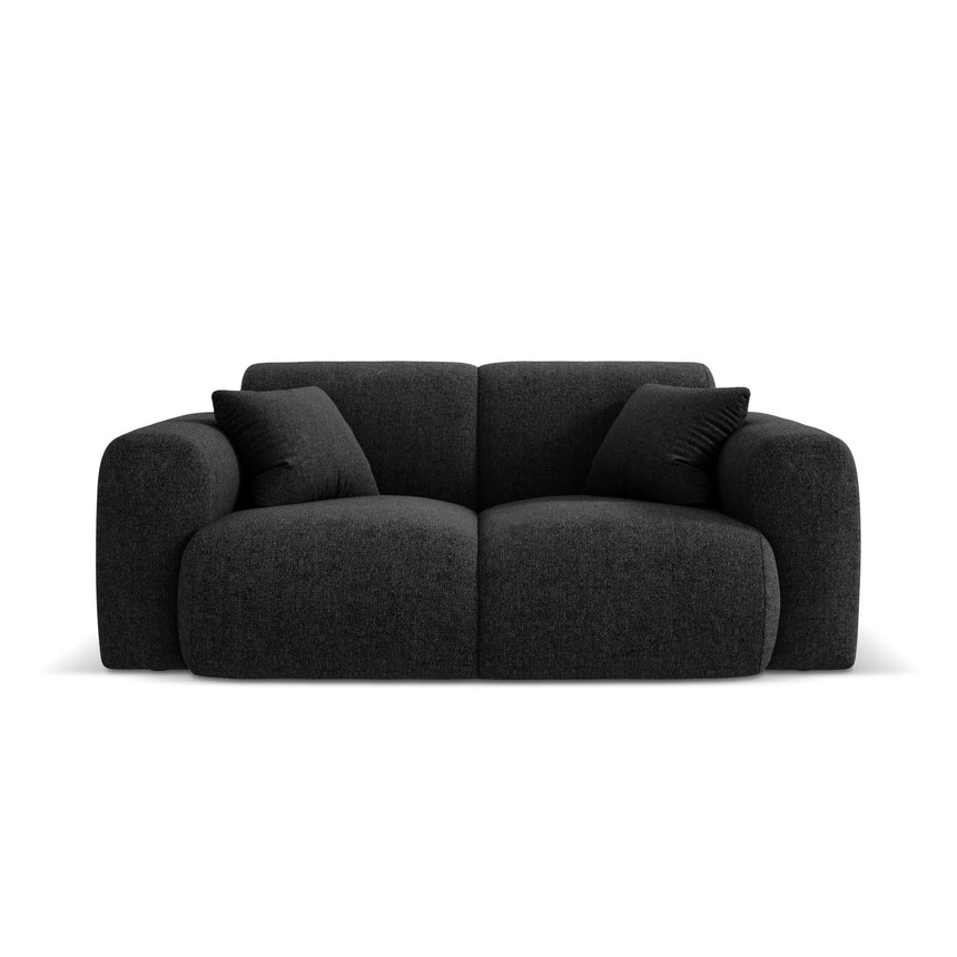 Nolio 2-Sitzer Sofa aus Chenille in Schwarz (Haga 19), 170x95 cm von Cosmopolitan Design – Bild 1