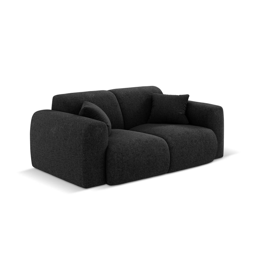 Nolio 2-Sitzer Sofa aus Chenille in Schwarz (Haga 19), 170x95 cm von Cosmopolitan Design – Bild 4