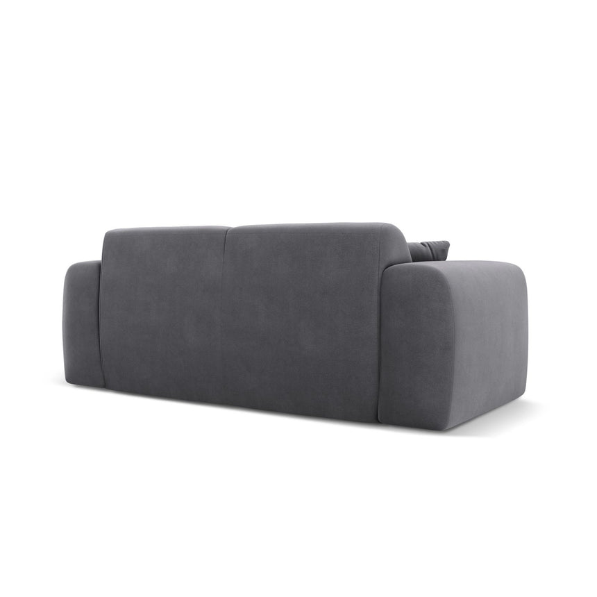 Nolio 2-Sitzer Sofa aus Samt in Dunkelgrau (Casino Graphite), 170x95 cm von Cosmopolitan Design – Bild 5