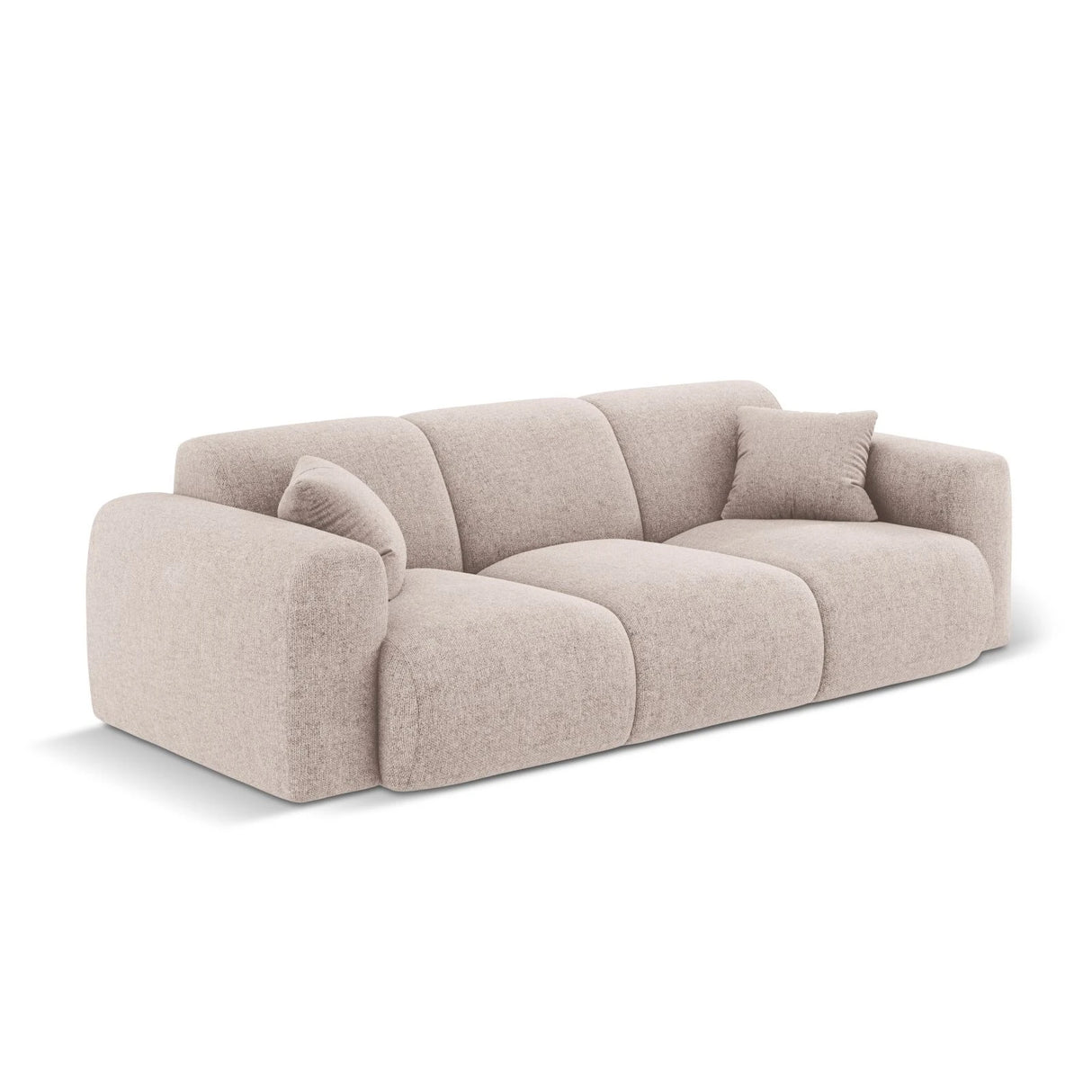 Nolio 3-Sitzer Sofa aus Chenille in Beige (Haga 30), 235x95x72 cm von Cosmopolitan Design – Bild 4