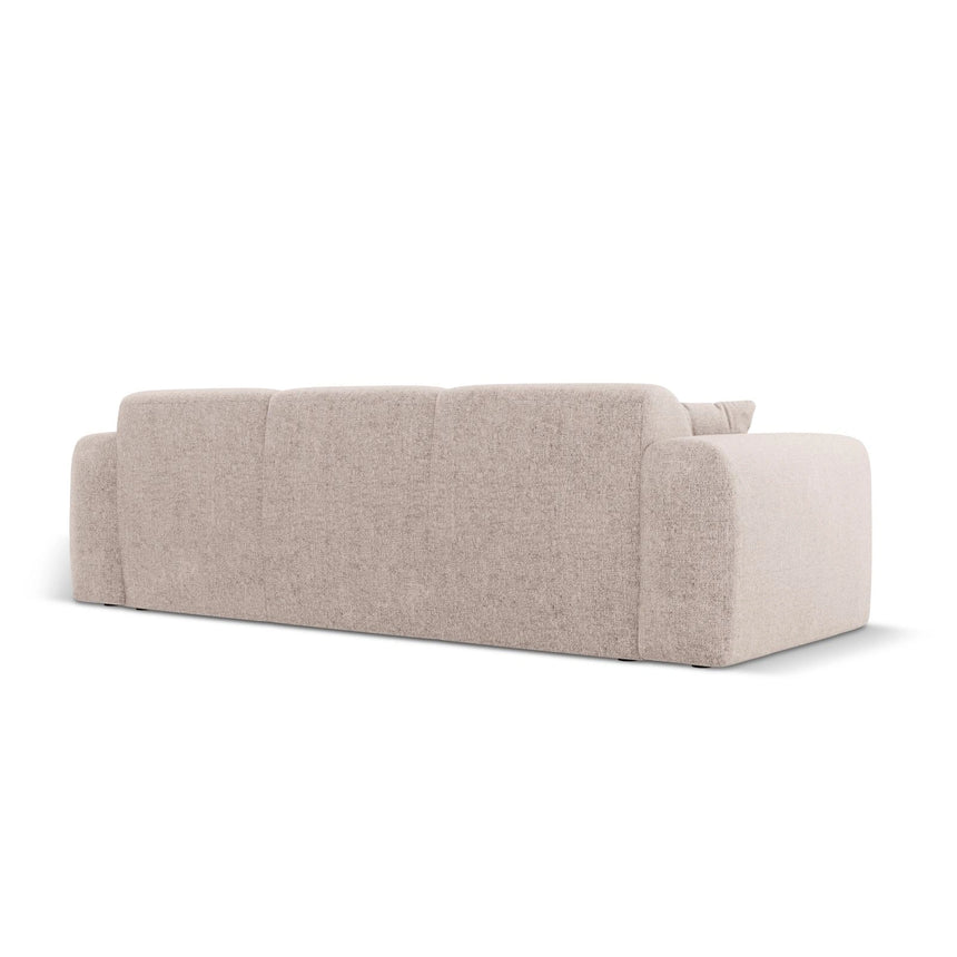Nolio 3-Sitzer Sofa aus Chenille in Beige (Haga 30), 235x95x72 cm von Cosmopolitan Design – Bild 5