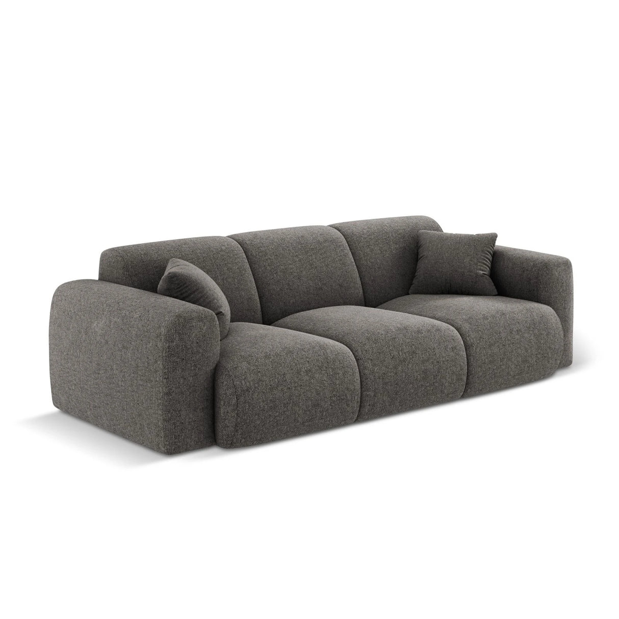 Nolio 3-Sitzer Sofa aus Chenille in Grau (Haga 16), 235x95x72 cm von Cosmopolitan Design – Bild 4