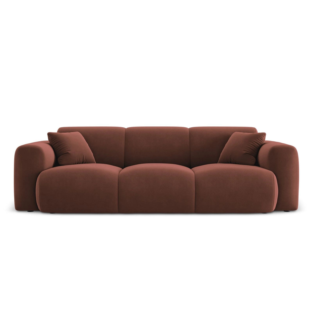Nolio 3-Sitzer Sofa aus Samt in Cuoio (Casino Cuoio), 235x95x72 cm von Cosmopolitan Design – Bild 1