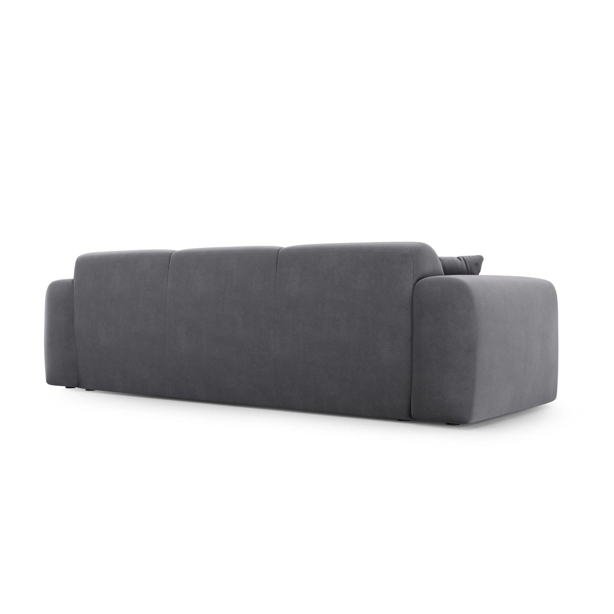 Nolio 3-Sitzer Sofa aus Samt in Dunkelgrau (Casino Graphite), 235x95x72 cm von Cosmopolitan Design – Bild 5