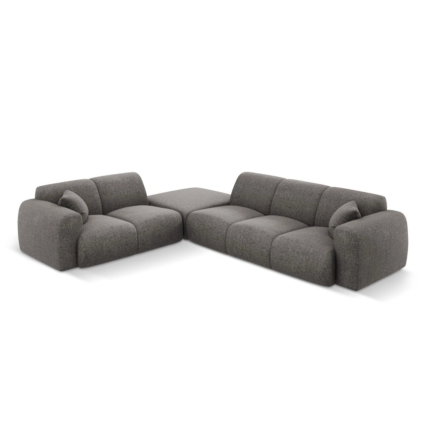 Nolio 4-Sitzer Ecksofa, Linke Seite, aus Chenille in Grau (Haga 16), 315x250x72 cm von Cosmopolitan Design – Bild 1