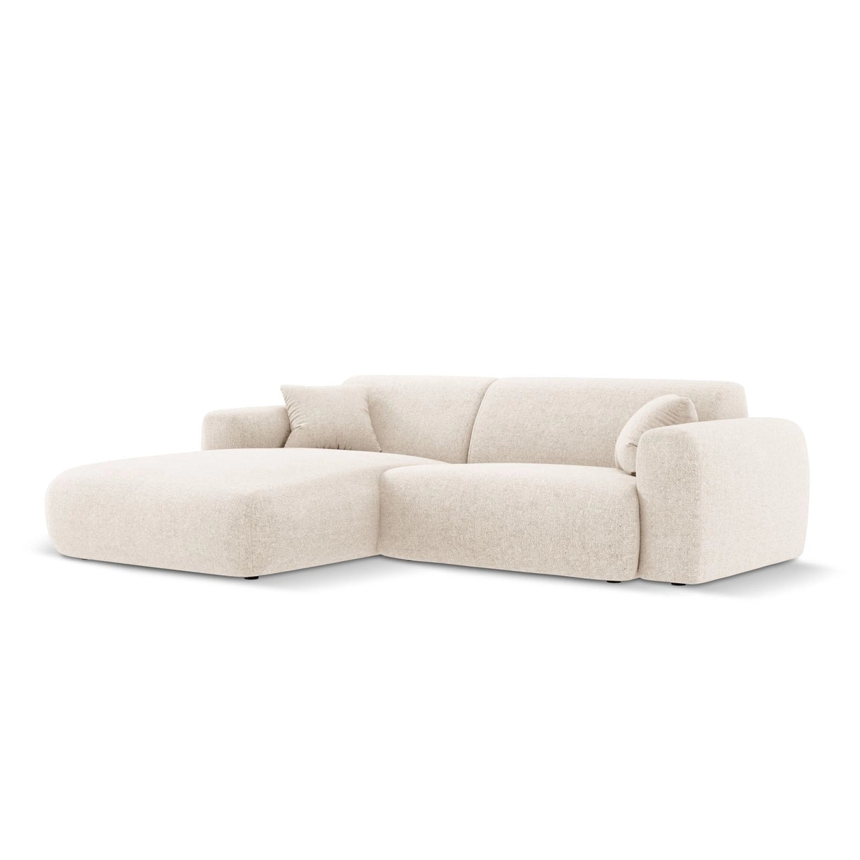 Nolio 4-Sitzer Ecksofa, Linke Seite, aus Samt oder Chenille, 235x170x72 cm von Cosmopolitan Design – Bild 4