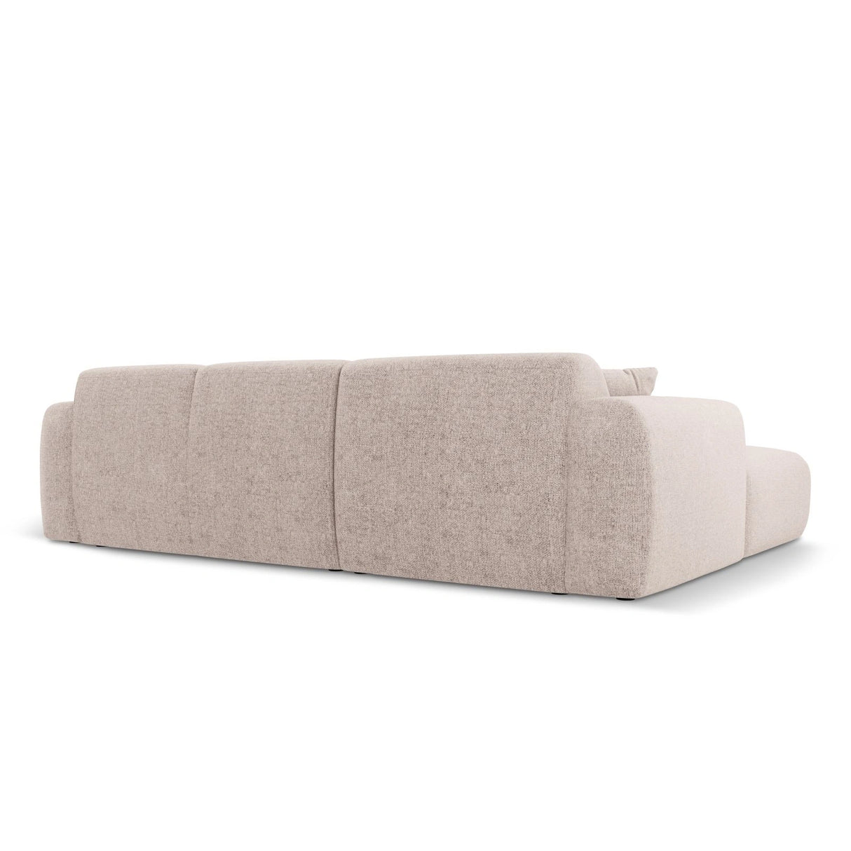 Nolio 4-Sitzer Ecksofa, Rechte Seite, aus Chenille in Beige (Haga 30), 260x170x72 cm von Cosmopolitan Design – Bild 5