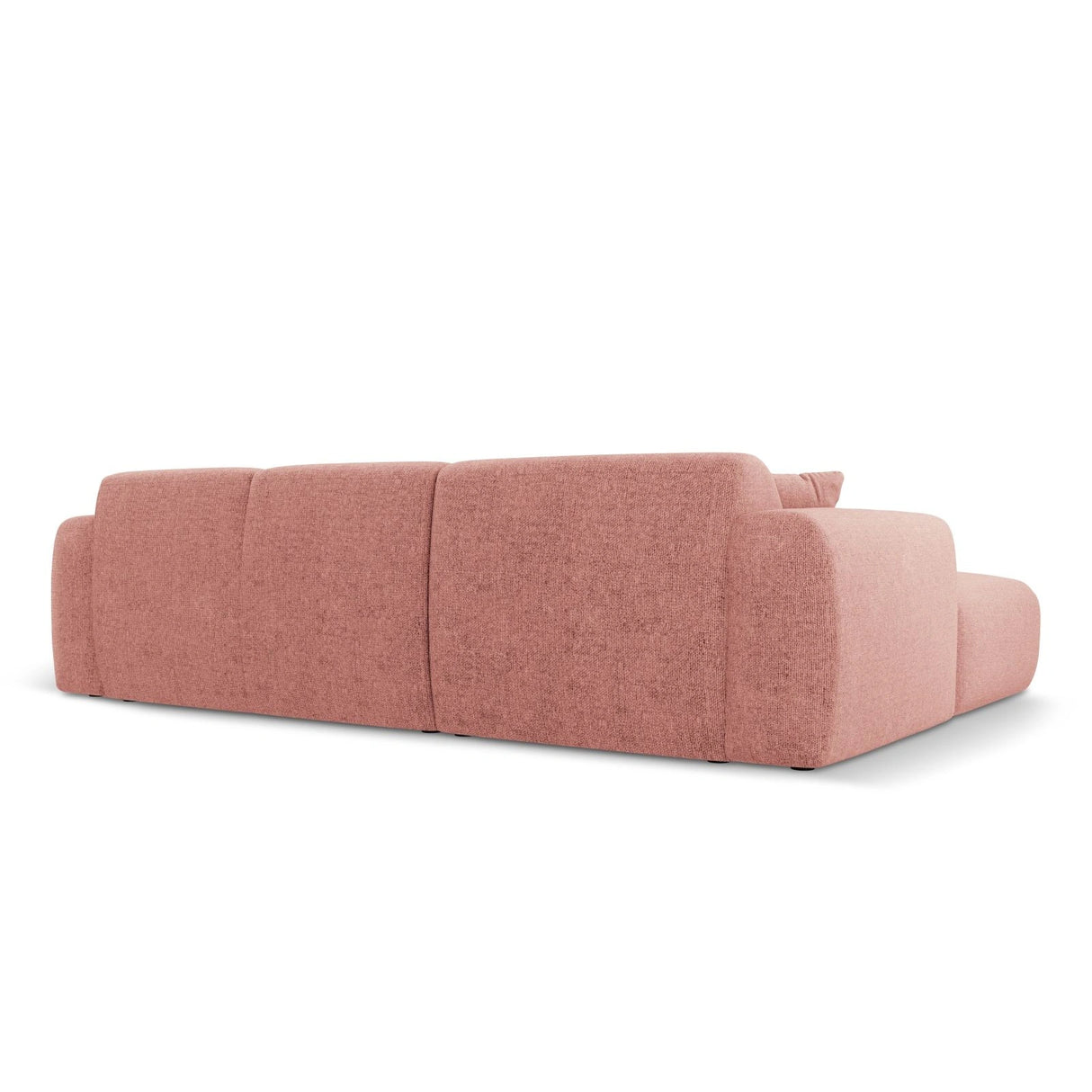 Nolio 4-Sitzer Ecksofa, Rechte Seite, aus Chenille in Rosa (Haga 52), 260x170x72 cm von Cosmopolitan Design – Bild 5
