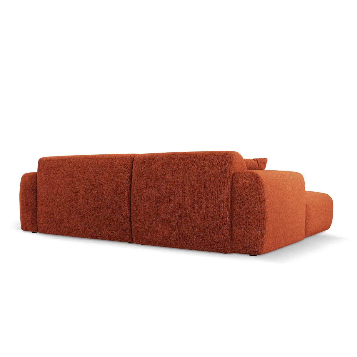 Nolio 4-Sitzer Ecksofa, Rechte Seite, aus Chenille in Terrakotta (Haga 44), 235x170x72 cm von Cosmopolitan Design – Bild 5