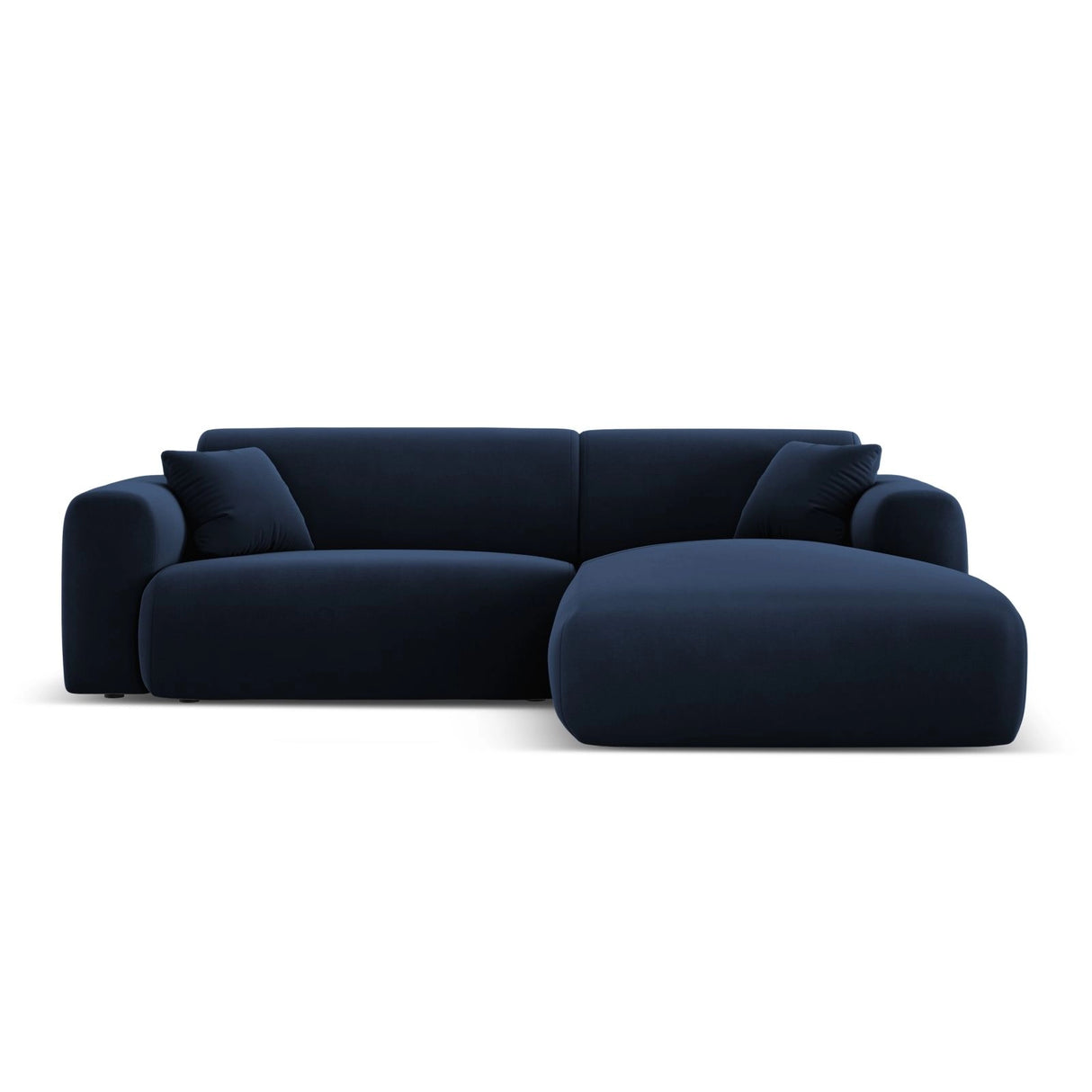 Nolio 4-Sitzer Ecksofa, Rechte Seite, aus Samt in Königsblau (Casino Deep Blue), 235x170x72 cm von Cosmopolitan Design – Bild 1