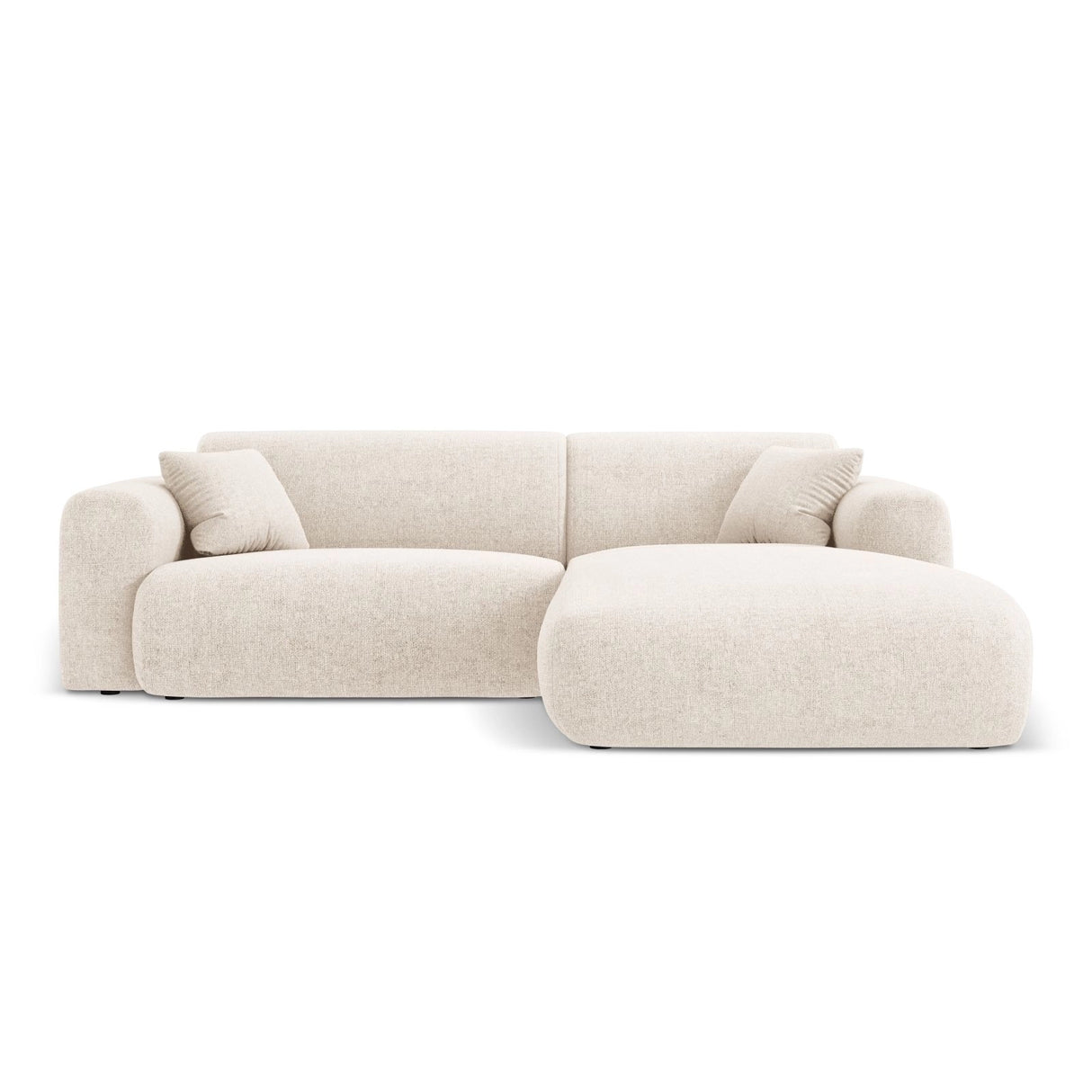 Nolio 4-Sitzer Ecksofa, Rechte Seite, aus Samt oder Chenille, 235x170x72 cm von Cosmopolitan Design – Bild 1