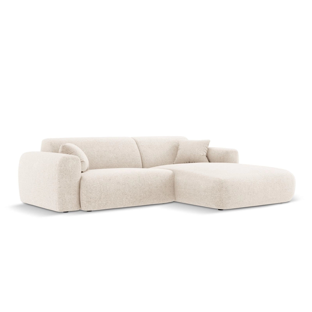 Nolio 4-Sitzer Ecksofa, Rechte Seite, aus Samt oder Chenille, 235x170x72 cm von Cosmopolitan Design – Bild 4