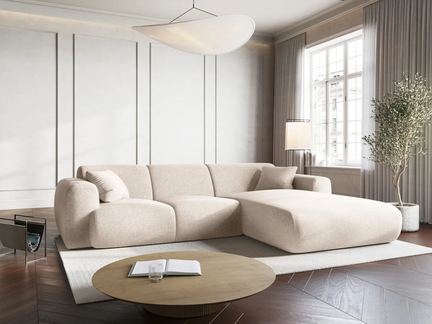 Nolio 4-Sitzer Ecksofa, Rechte Seite, aus Samt oder Chenille, 260x170x72 cm von Cosmopolitan Design – Bild 2