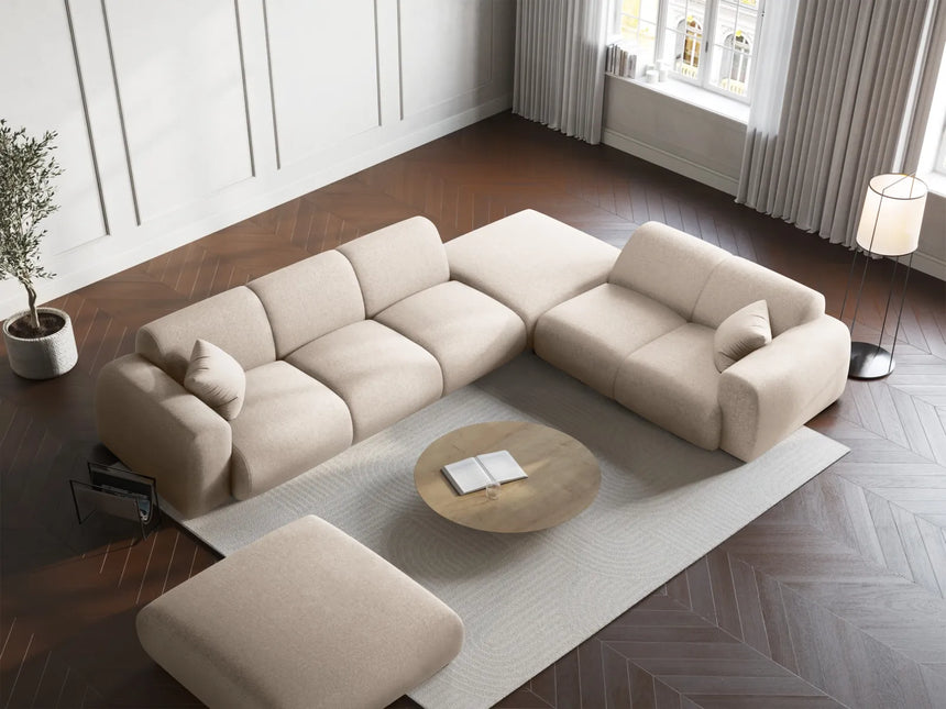 Nolio 4-Sitzer Ecksofa, Rechte Seite, aus Samt oder Chenille, 315x250 cm von Cosmopolitan Design – Bild 2