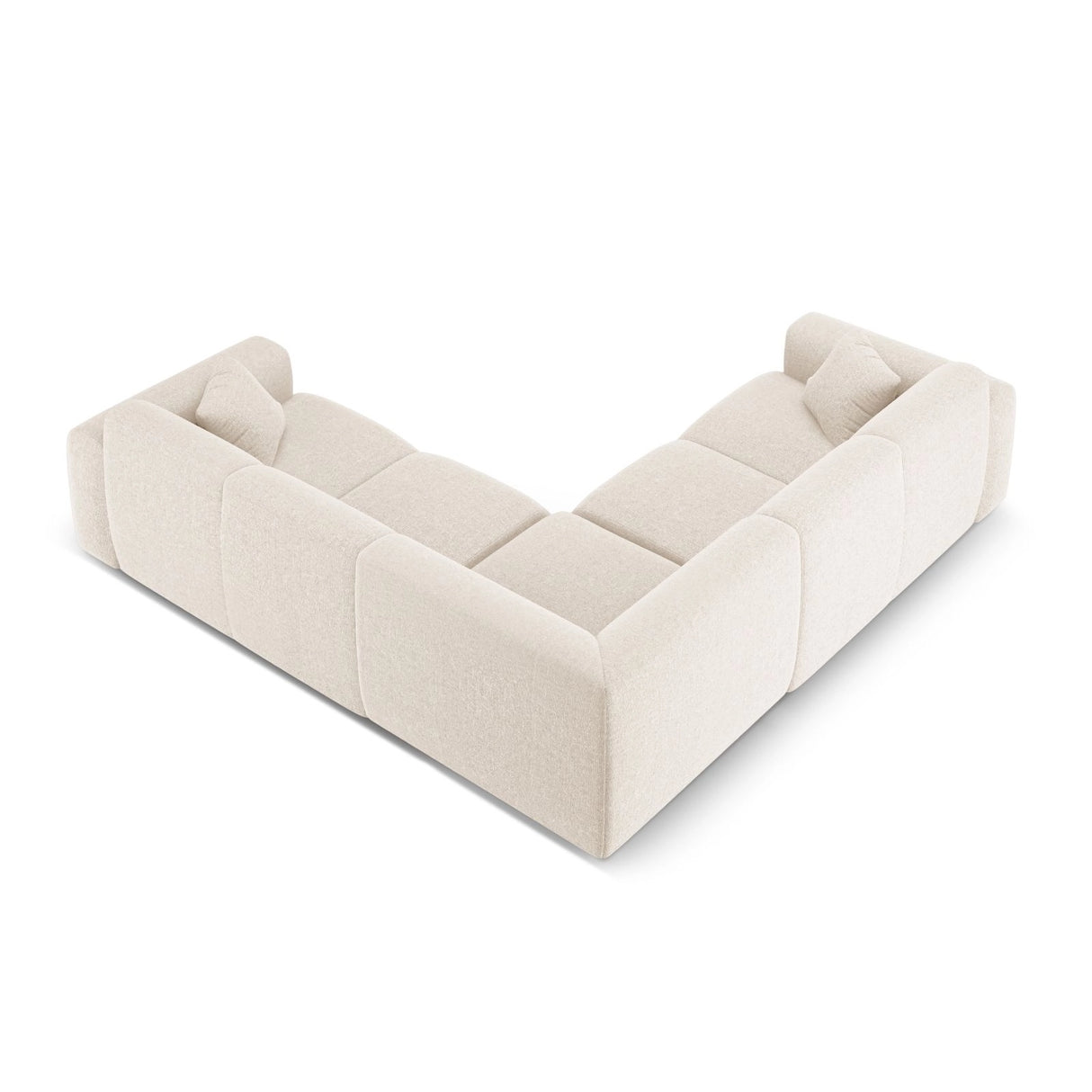 Nolio 5-Sitzer Ecksofa, symmetrisch, aus Samt oder Chenille, 252x252x72 cm von Cosmopolitan Design – Bild 4