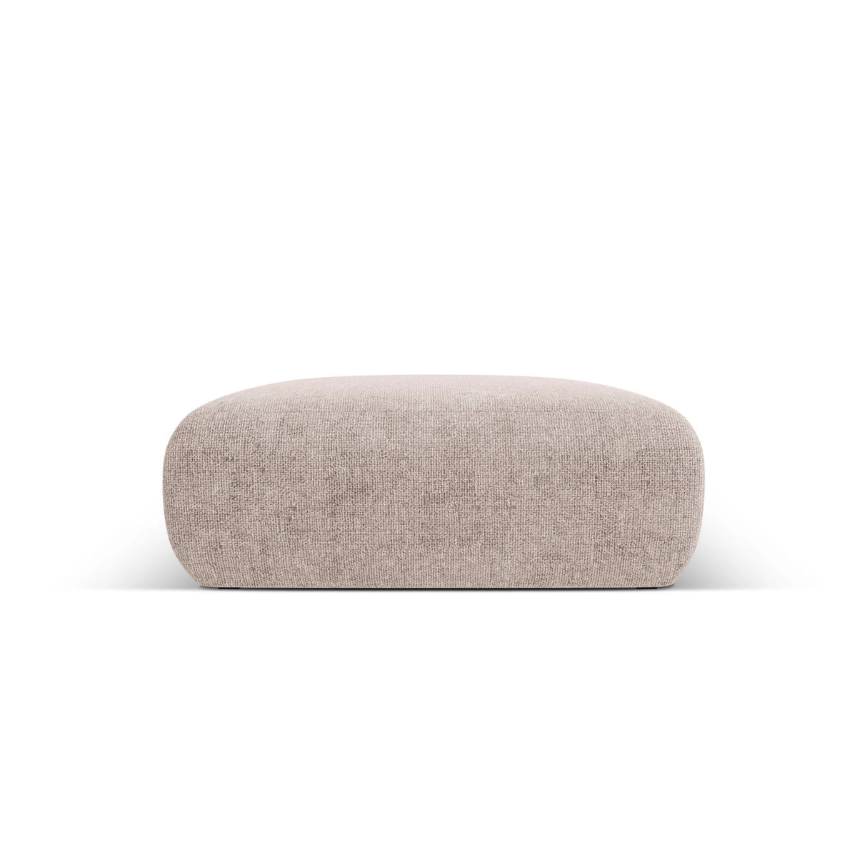 Nolio Pouf aus Chenille in Beige (Haga 30), 100x100x36 cm von Cosmopolitan Design – Bild 1