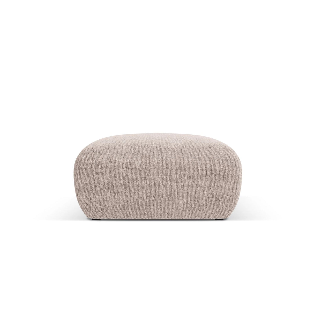 Nolio Pouf aus Chenille in Beige (Haga 30), 75x75x36 cm von Cosmopolitan Design – Bild 1