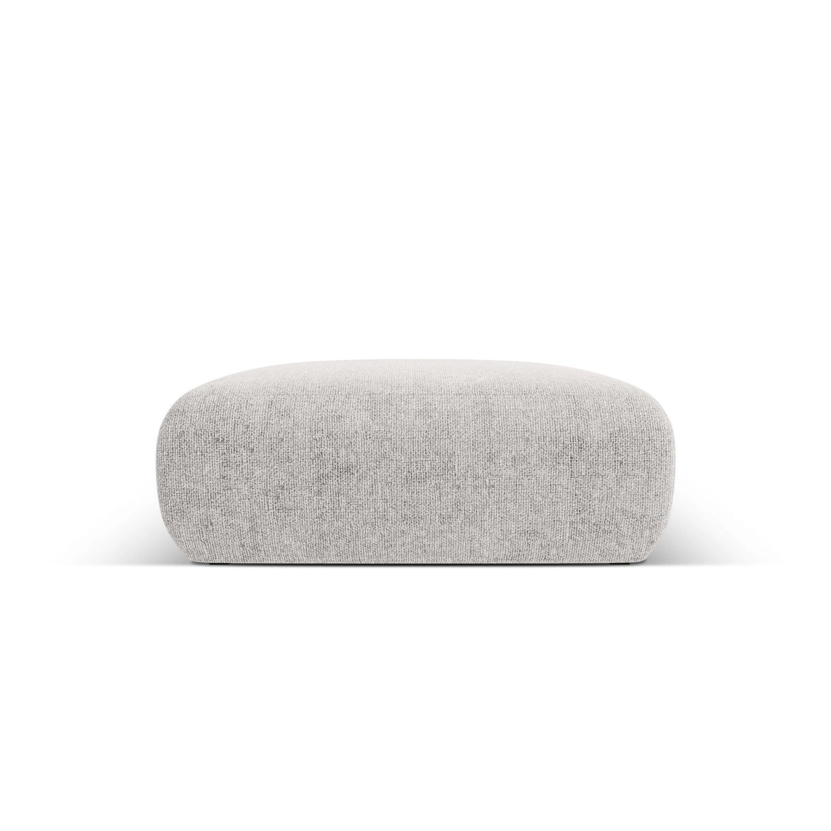 Nolio Pouf aus Chenille in Hellgrau (Haga 06), 100x100x36 cm von Cosmopolitan Design – Bild 1