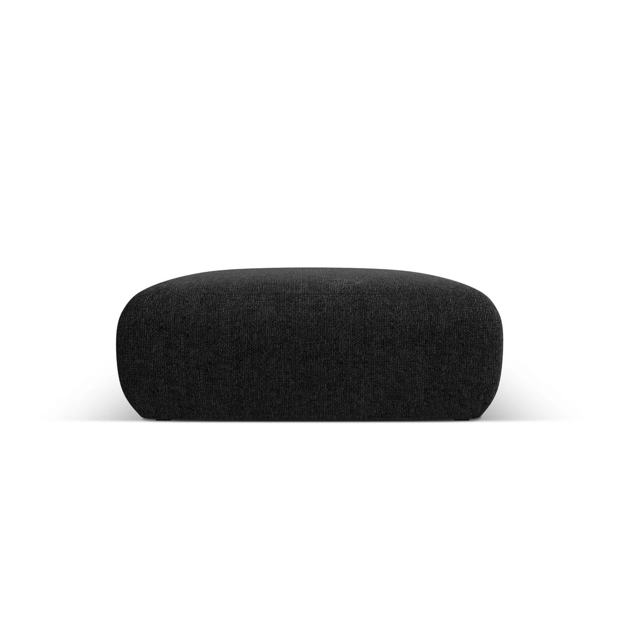 Nolio Pouf aus Chenille in Schwarz (Haga 19), 100x100x36 cm von Cosmopolitan Design – Bild 1