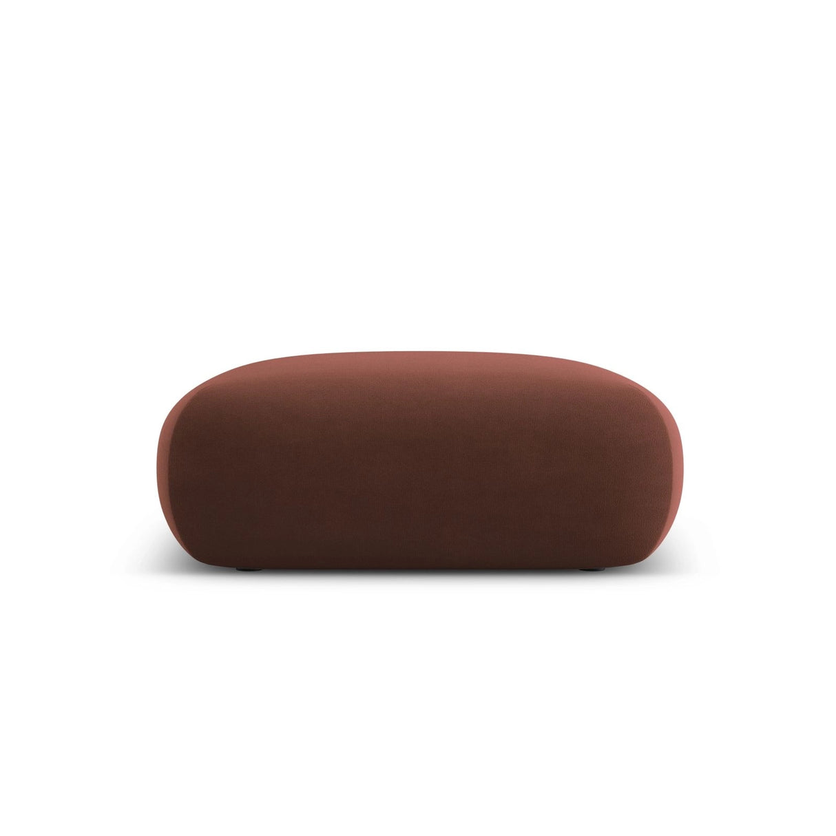 Nolio Pouf aus Samt in Cuoio (Casino Cuoio), 100x100x36 cm von Cosmopolitan Design – Bild 1