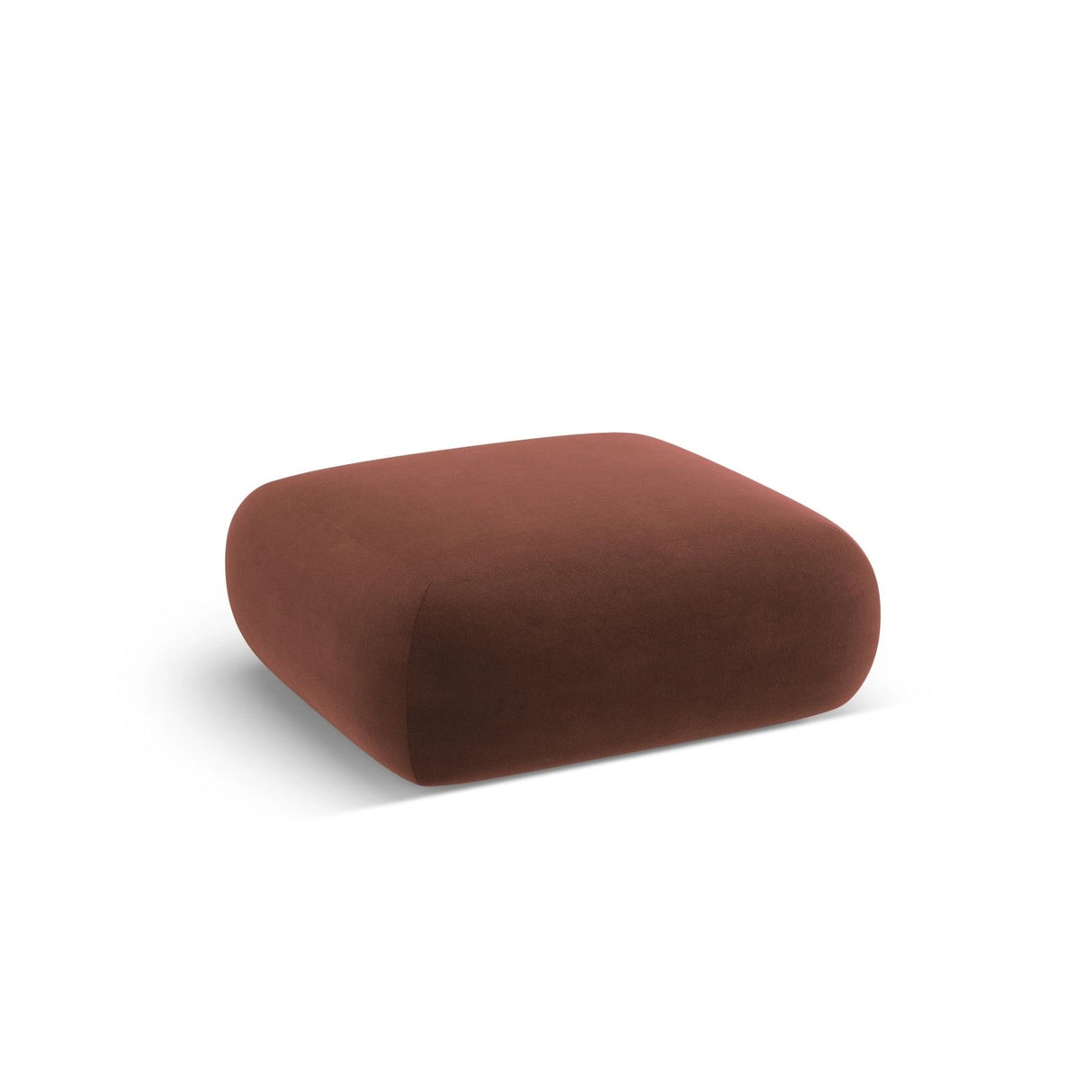 Nolio Pouf aus Samt in Cuoio (Casino Cuoio), 100x100x36 cm von Cosmopolitan Design – Bild 3
